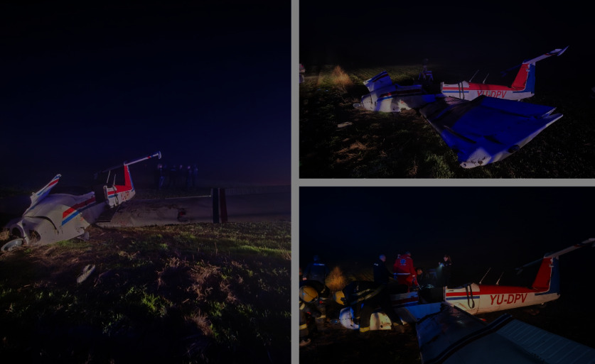 Авион се урна кај Суботица: Копилот загина, пилотот во болница