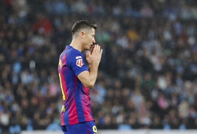 Барселона му забранла на Левандовски да постигнува голови