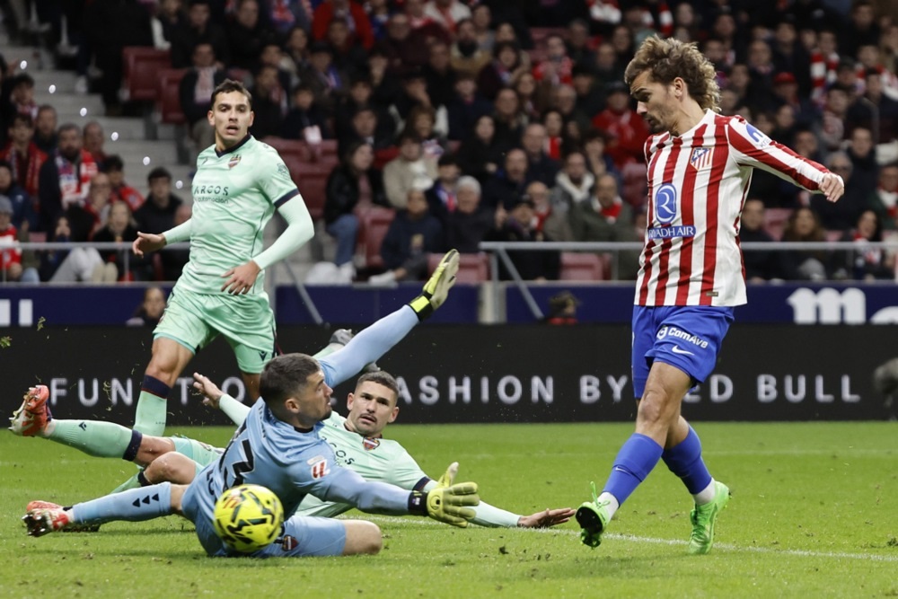 Гризман постигна гол 28 секунди откако влезе во игра и реши Леванте