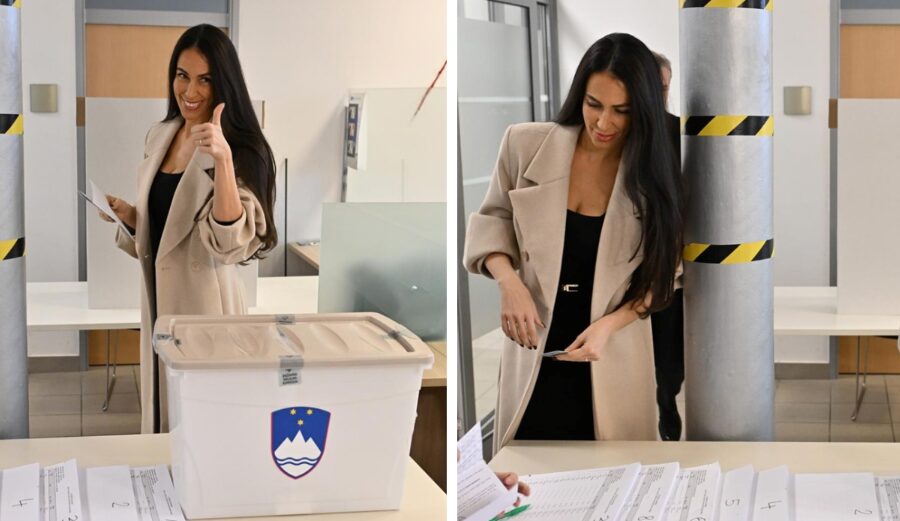 Тина Габер повторно во центарот на вниманието – блесна на референдумот во Словенија