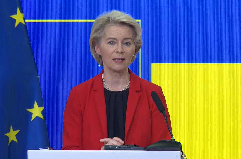 Фон дер Лајен ги претстави црвените линии на ЕУ за преговорите за Украина
