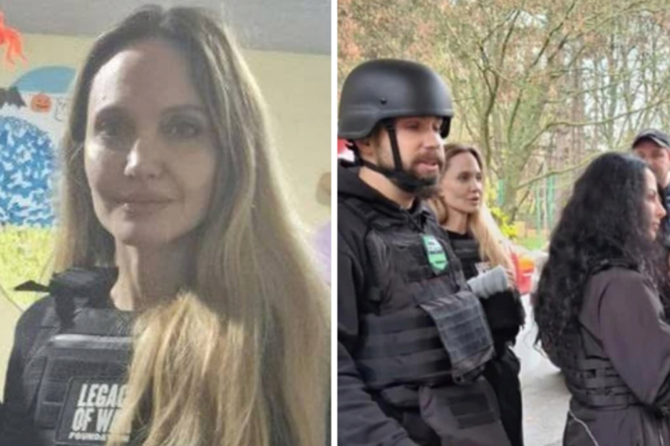 (Фото) Анџелина Џоли отиде во Украина: посетата прекината од сирени за воздушен напад