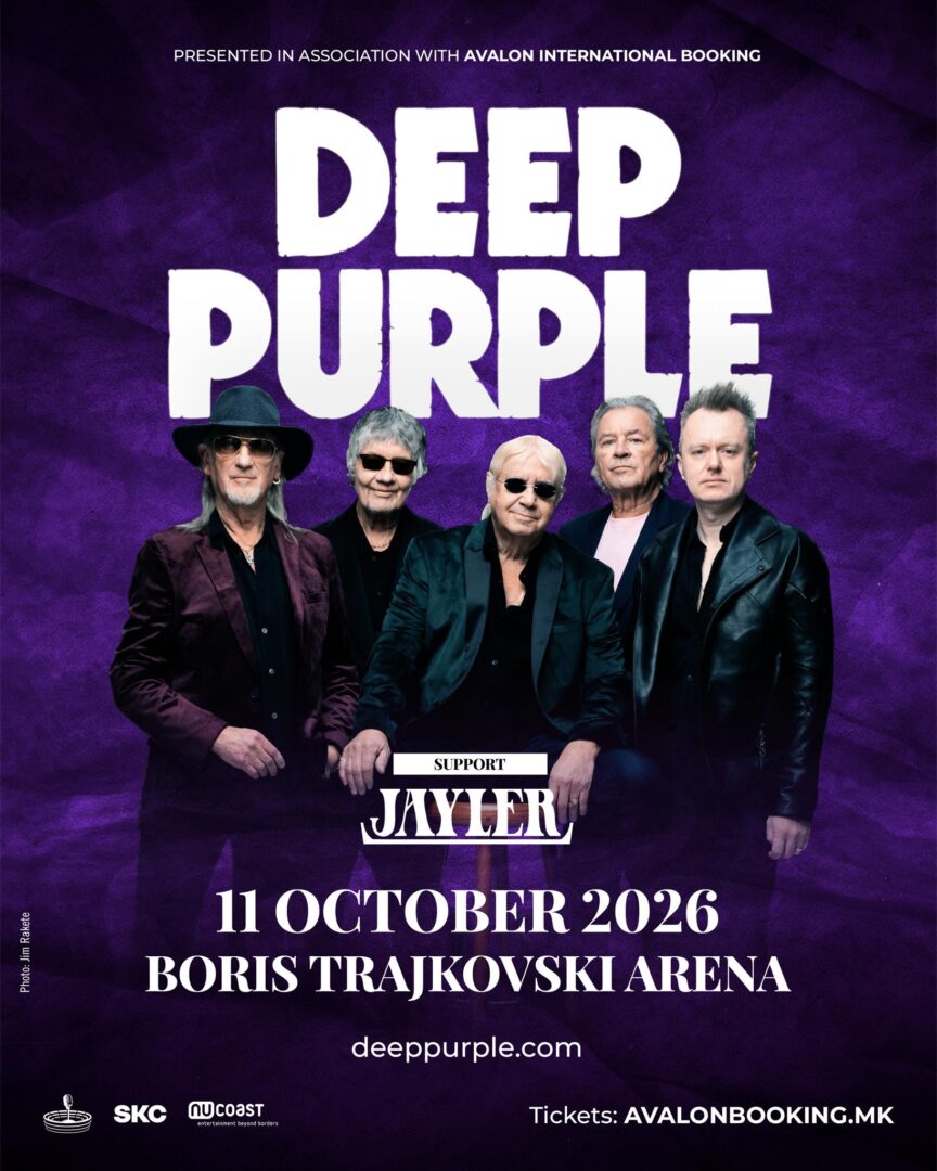 Хитови за сите генерации: „Deep purple“ доаѓаат во Скопје