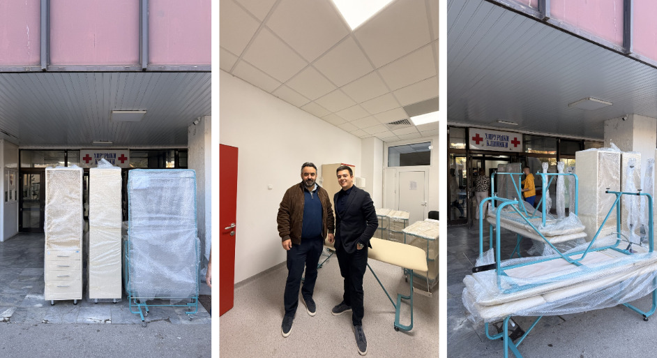 „Фероинвест“ донираше медицински мебел произведен во „Брако“ на Клиниката за торакална и васкуларна хирургија