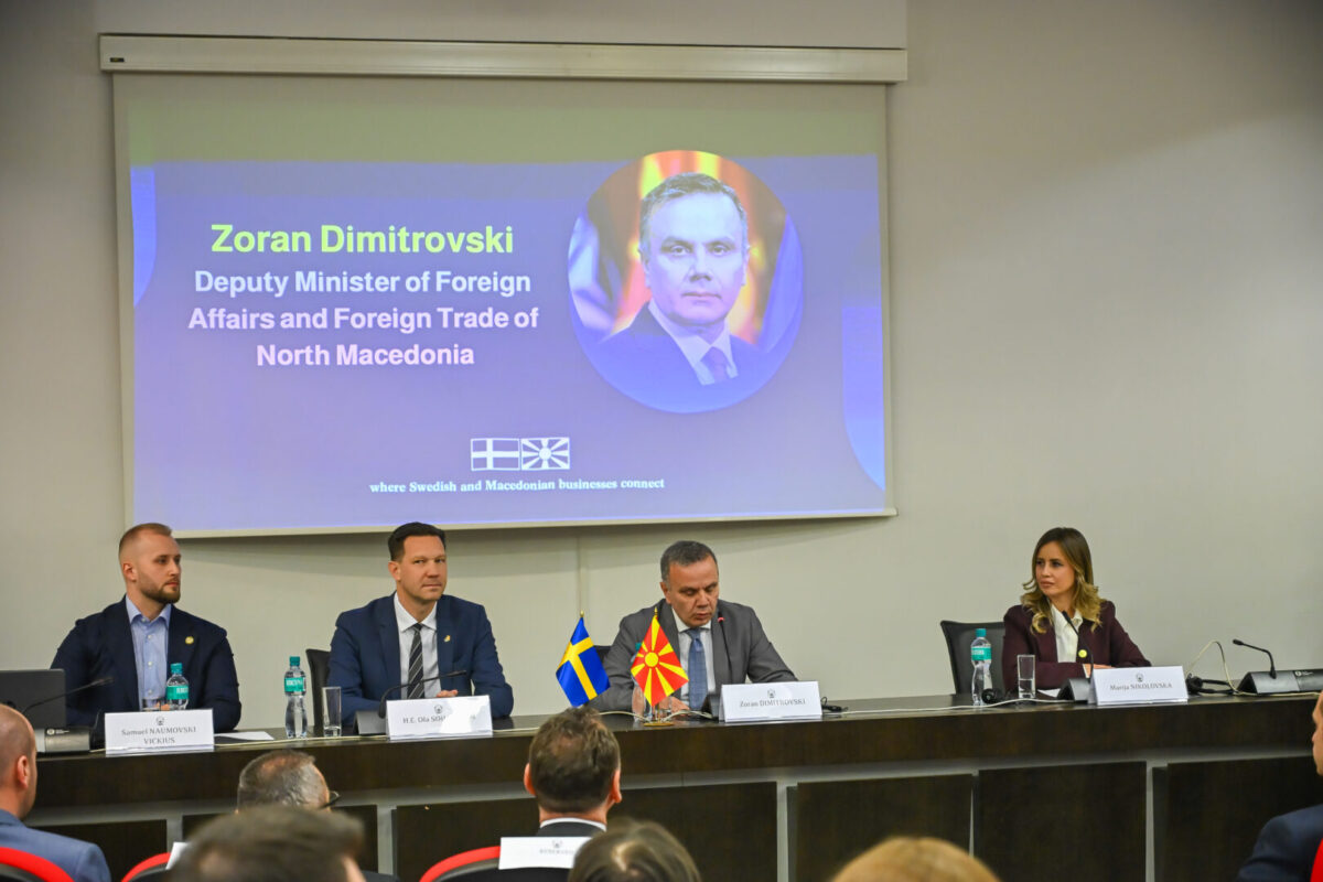 Димитровски: Нов импулс за економска соработка со Шведска