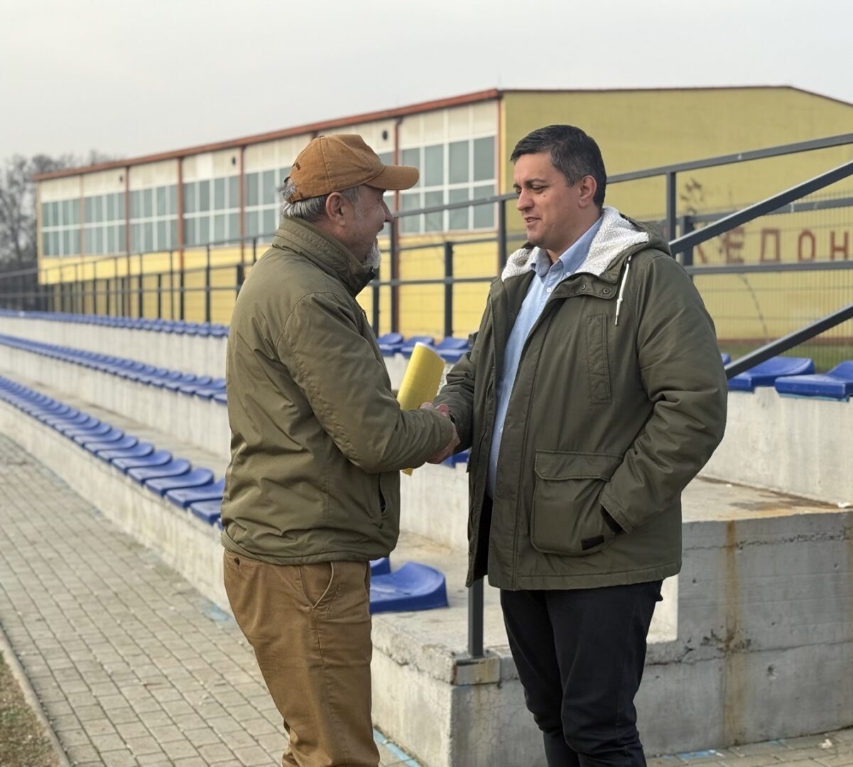 Завршна фаза на градежните активности за изградба на паркинг простор и заштитна ограда на Средното општинско стручно училиште „Илинден“