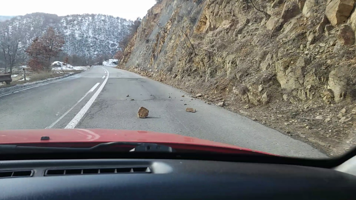 Oдрон на патот Берово – Струмица, магла на патниот правец с. Лисец – Попова Шапка