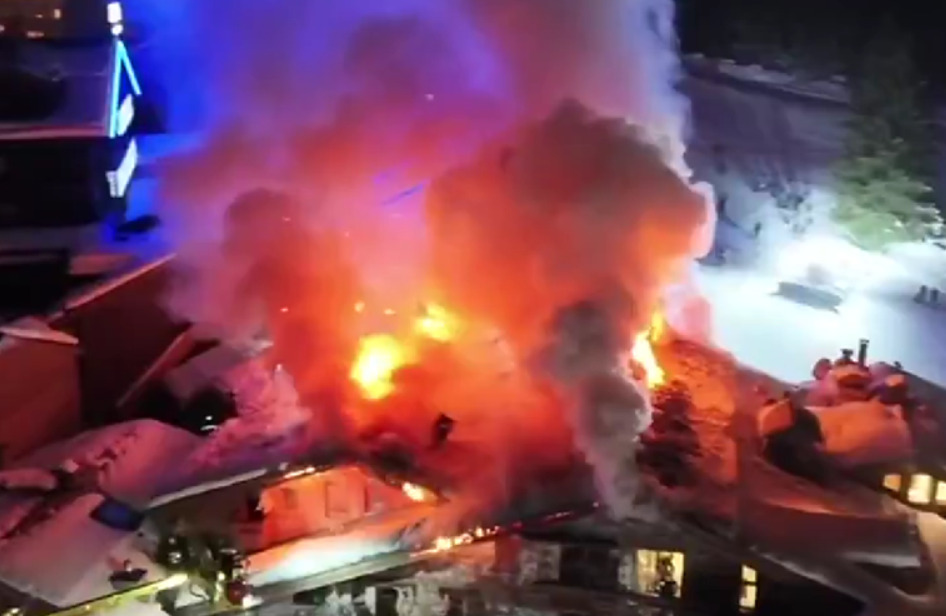 (Видео) Изгоре луксузен хотел на француските Алпи