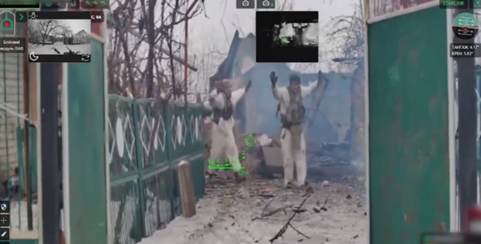 (Видео) Русите се предадоа на украински вооружен робот