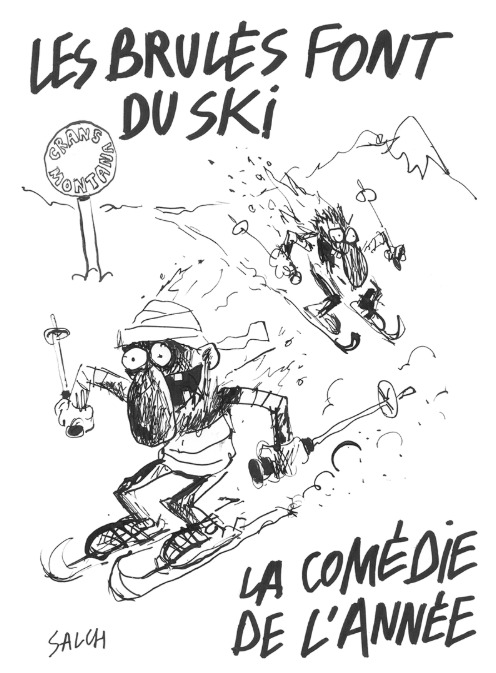 „Шарли Ебдо“ на удар поради карикатура за пожарот во Швајцарија