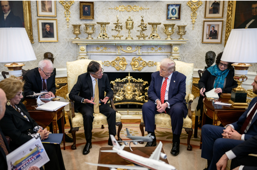 Трамп се сретна со претседателот на Колумбија кого го нарече „нарко-бос“