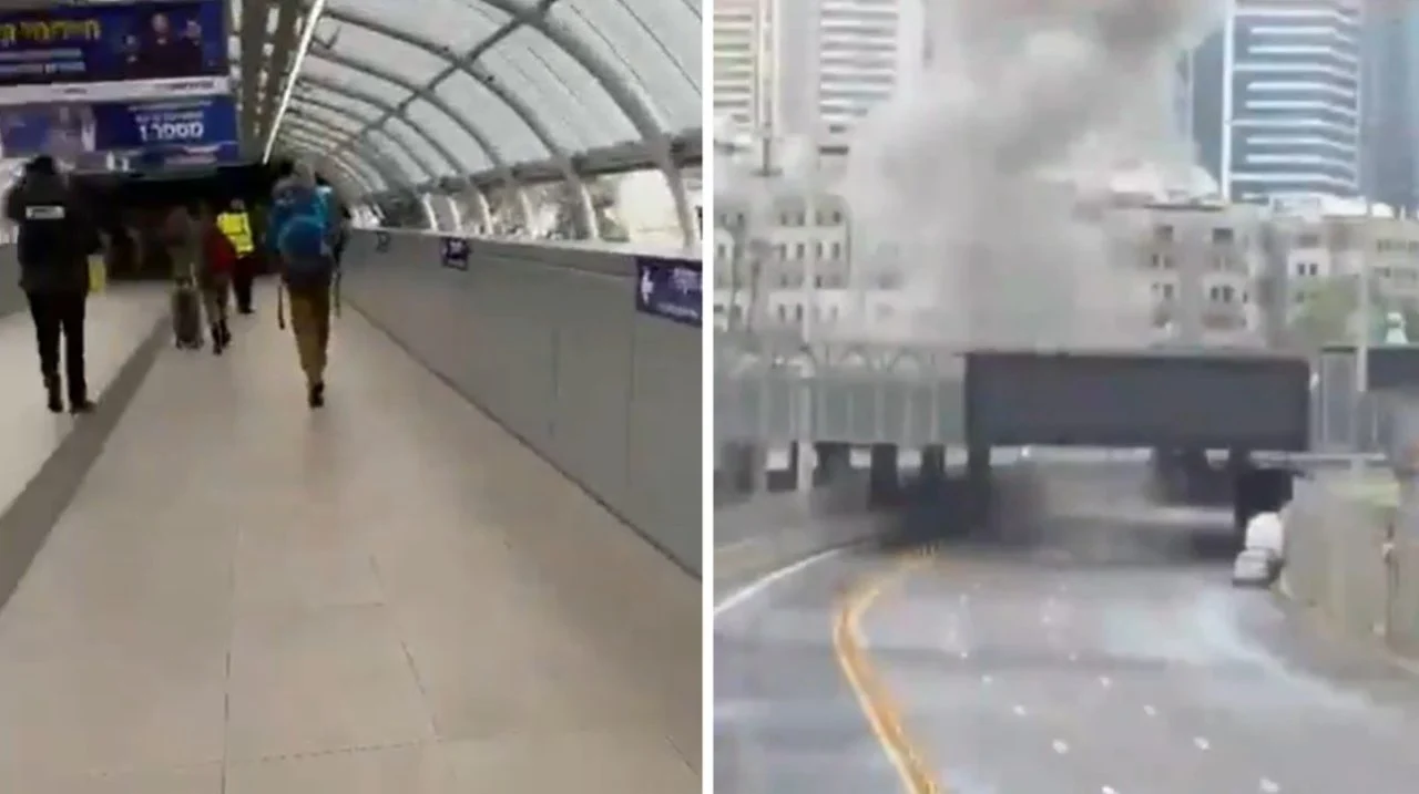(Видео) Иран го нападна аеродромот Бен Гуриoн во Тел Авив