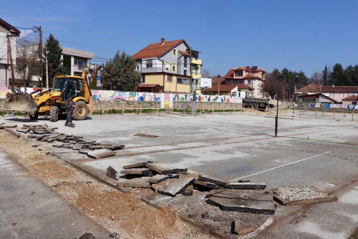 Започна изградбата на спортската сала во дворот на ООУ „Стив Наумов“ Битола