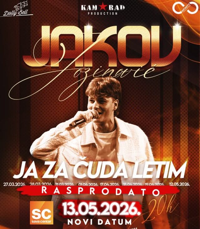 Јозиновиќ го распродаде својот 9-ти концерт во Сава Центар, досега само Лепа Брена и Здравко Чолиќ успеале во тоа