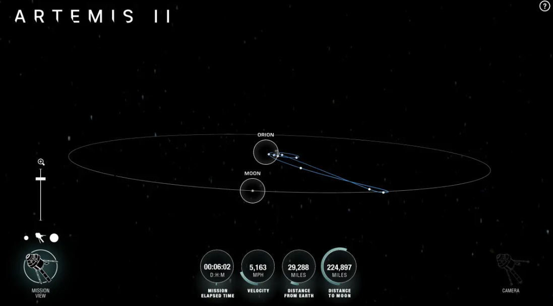 ВИДЕО: Астронаутите од мисијата „Артемис II“ ја напуштија Земјината орбита