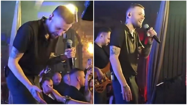 (ВИДЕО) ШОУ НА НАСТАП: Девојка му даде број, а реакцијата на фронтменот на Магла бенд стана хит на интернет