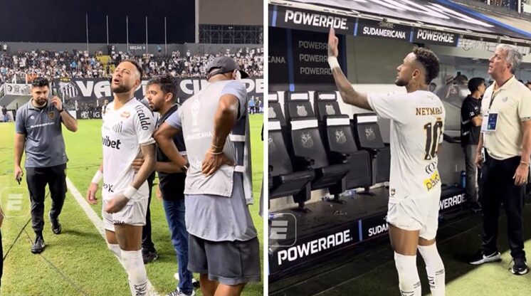 (Видео) Нејмар во расправија со навивачите