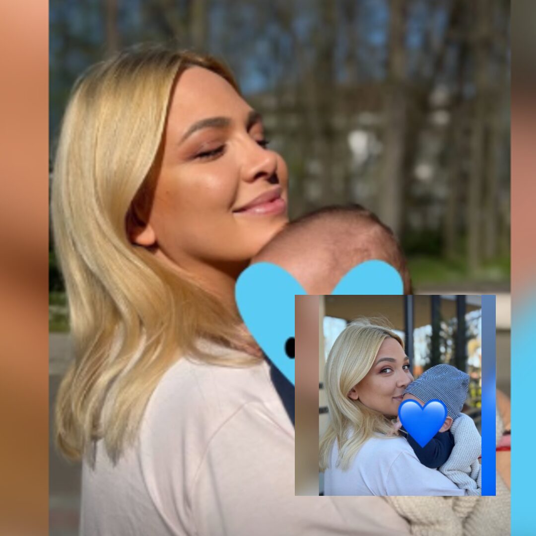 Први фотографии од Милица Тодоровиќ со синот: Пејачката силно го прегрнува Богдан