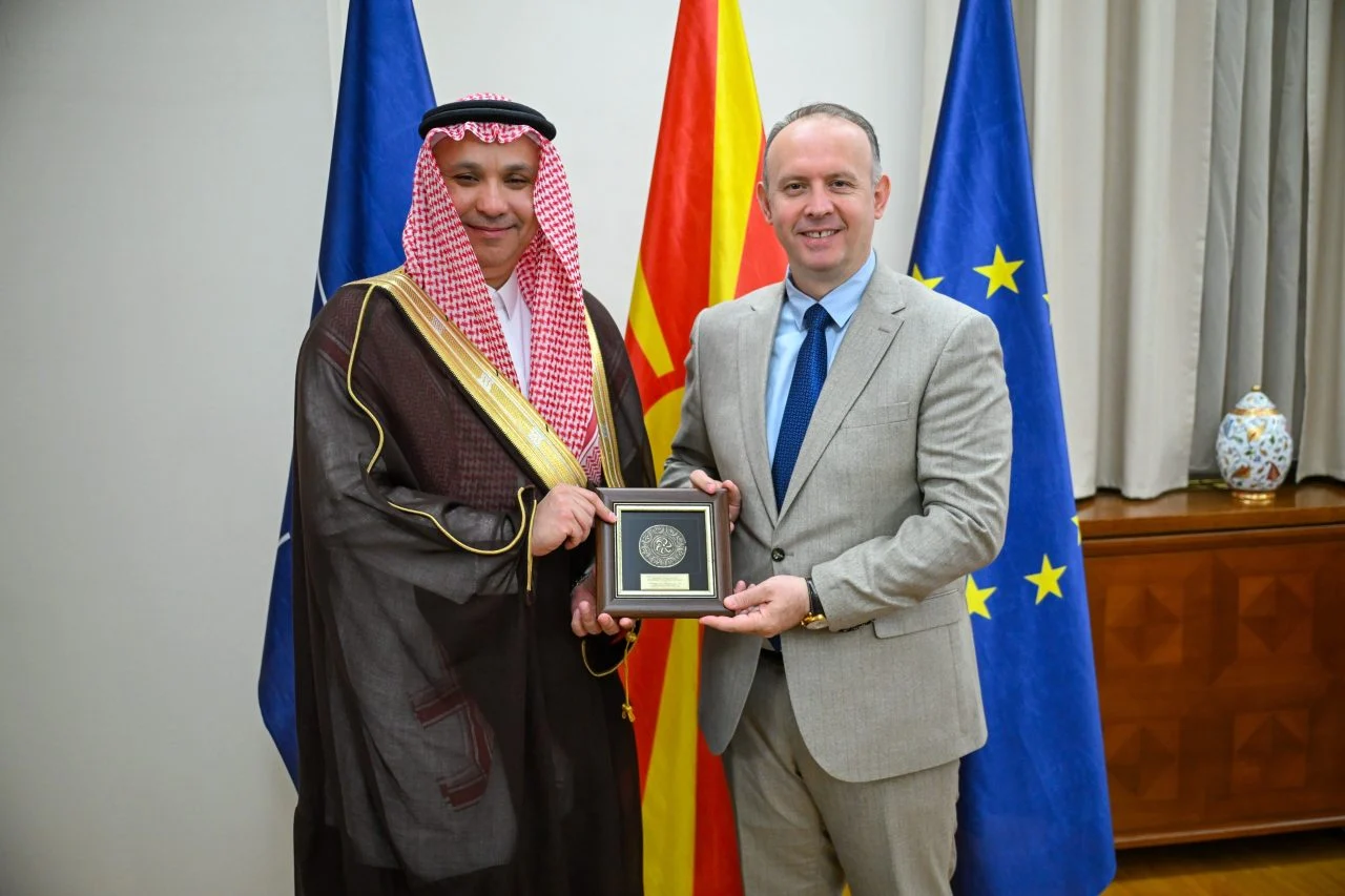 Проштална средба на Гаши со амбасадорот на Саудиска Арабија, Фаисал Гази Исмаил Хифзи