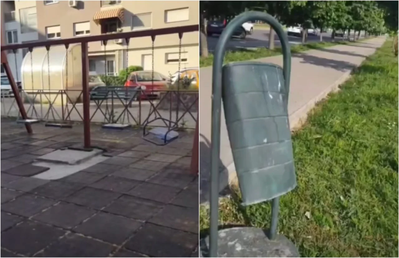 (Видео) Левица Аеродром: Митески плаќа 36 милиони денари за одржување – урбаната опрема во распад