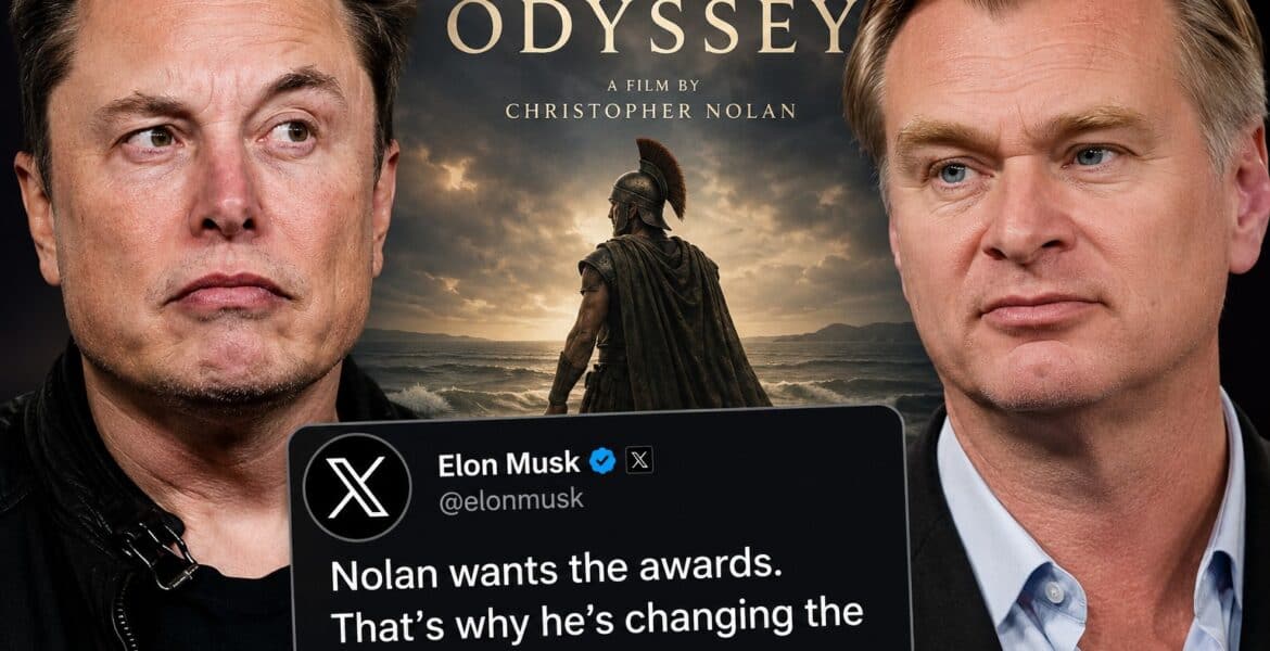 Маск бесен поради кастингот во „The Odyssey“: „Нолан го жртвуваше филмот за Оскар“