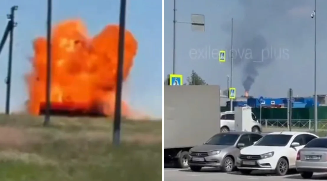 (Видео) Драматичен бран украински напади: дронови ја погодија клучната руска рафинерија во Сибир, горат и воени цели на Крим