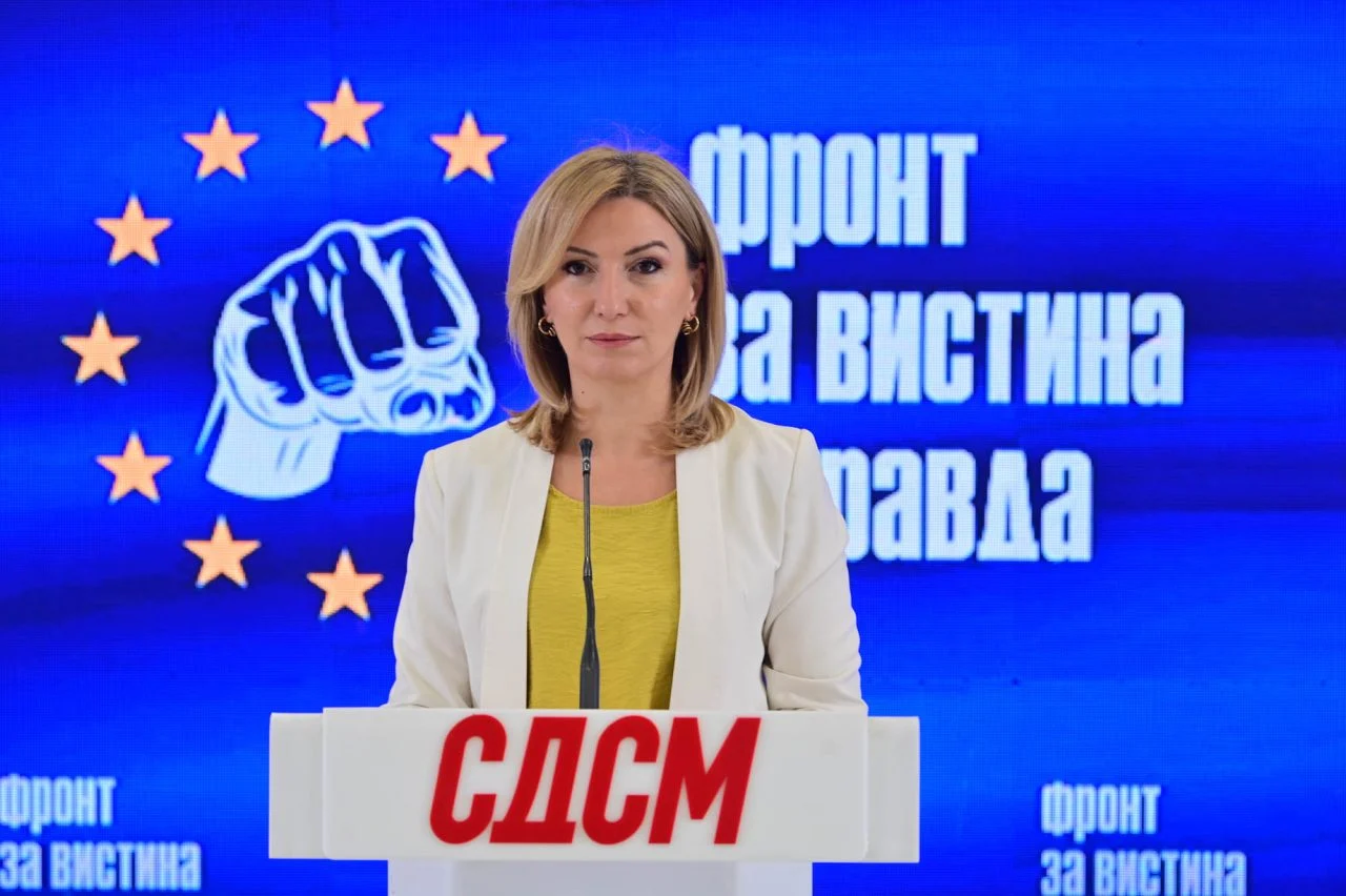 (Видео) Кузеска: Козметички реконструкции не нѐ интересираат, Мицкоски ја води државата кон изолација додека кражбата продолжува