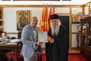 Претседателот на „Илинден“ – Тирана, Никола Ѓурѓај, оствари официјална посета со Архиепископот г.г. Стефан