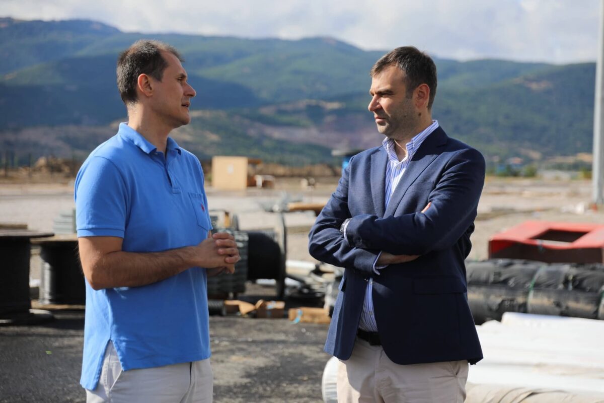 (ФОТО) Латифи: Напредува изградбата на 400 kV интерконекција со Албанија, започнаа тестирањата на трафостаницата во Охрид