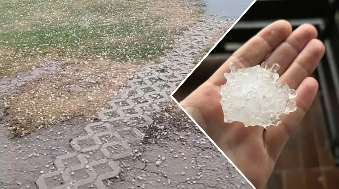 (Фото+видео) Силно невреме ја погоди Словенија, паѓал град со големина на орев