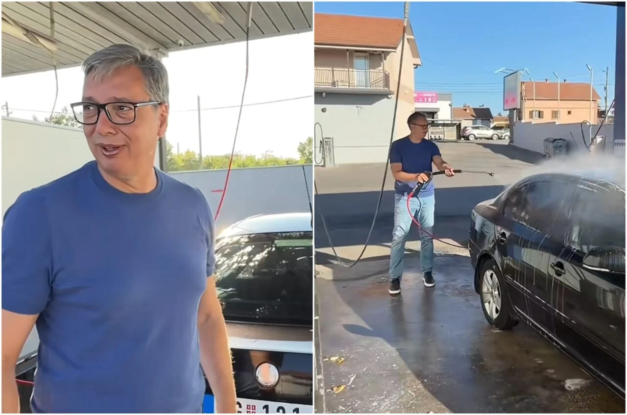 (Видео) Вучиќ: Се обидов да го измијам автомобилот, се расправав со цревото и жетоните