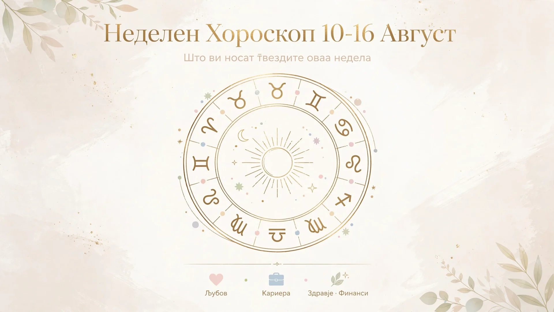 Неделен хороскоп од 10 до 16 август: Рибите со силен деловен период, Близнаците и Девиците во љубовен подем