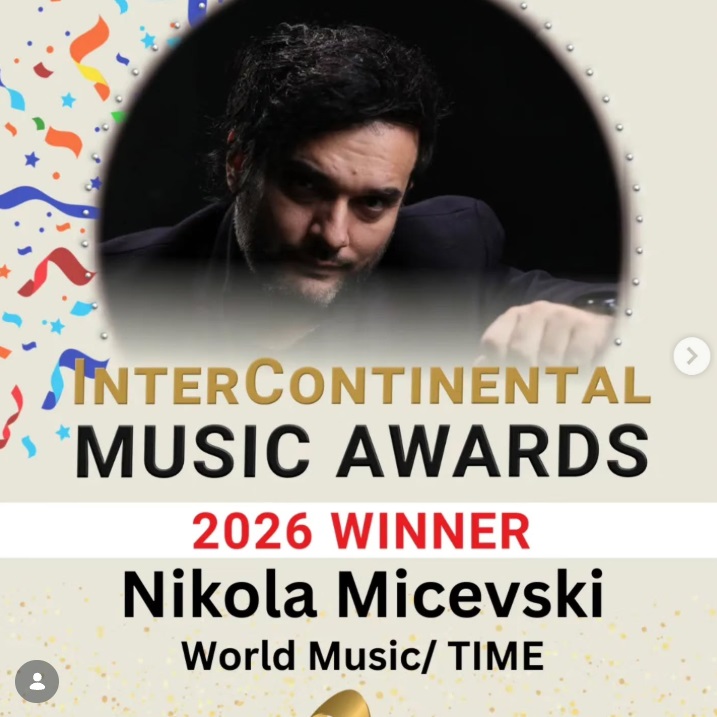 Николче Мицевски со голем светски успех: „TIME“ прогласена за најдобра World Music композиција