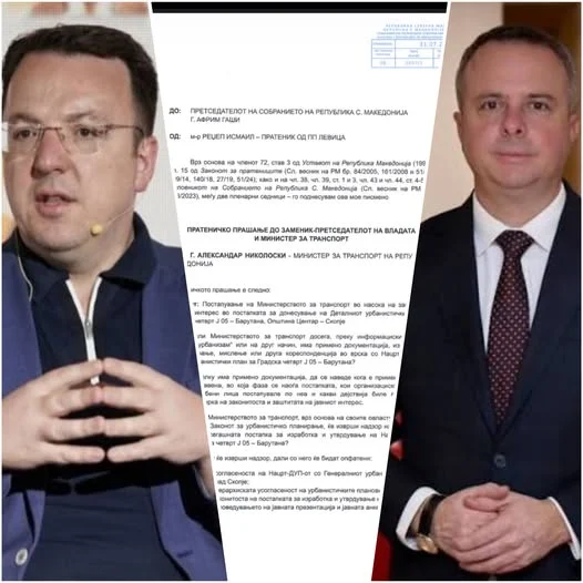 Исмаил до Николоски:  Ќе даде ли министерството согласност за спорниот ДУП на Водно?