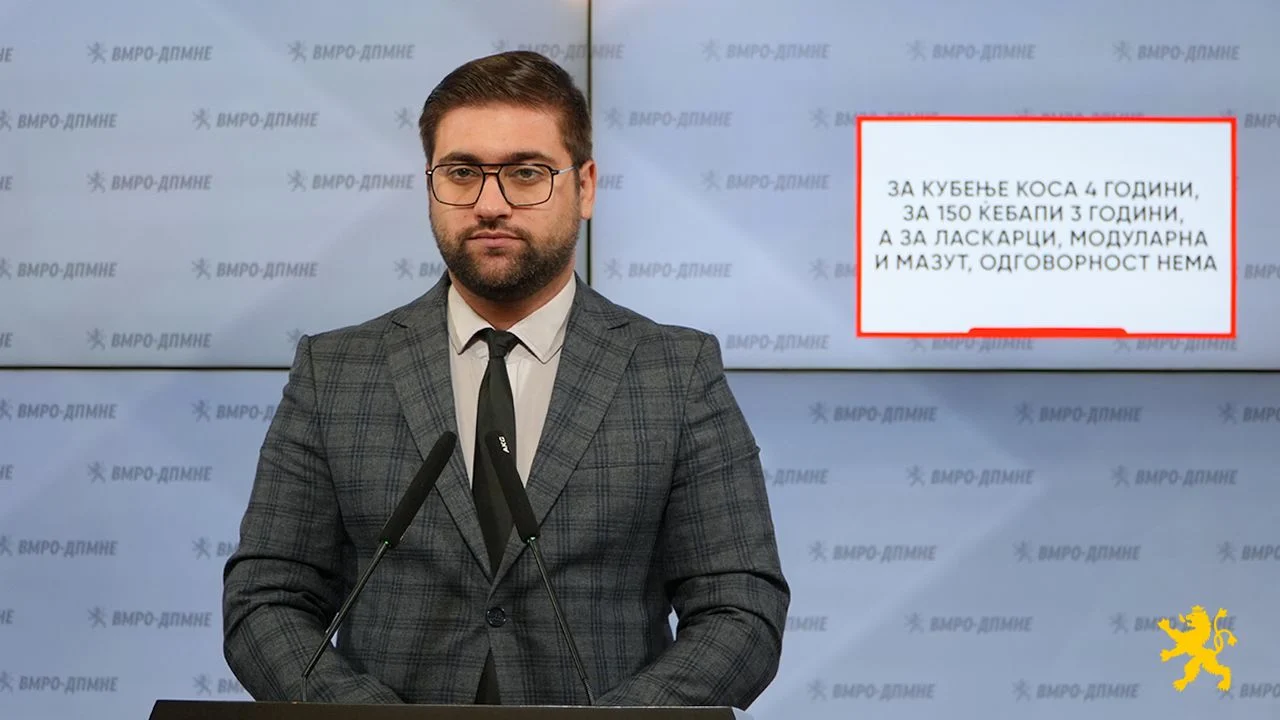 Манасиевски: За кубење коса четири години, за 150 ќебапи три, а за Ласкарци, Модуларна и Мазут нема одговорност