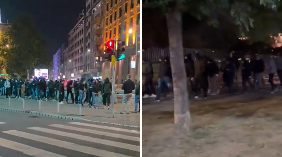 (Видео) Мажи во црно се собираат во Пионирскиот парк во Белград и се движат кон Претседателството