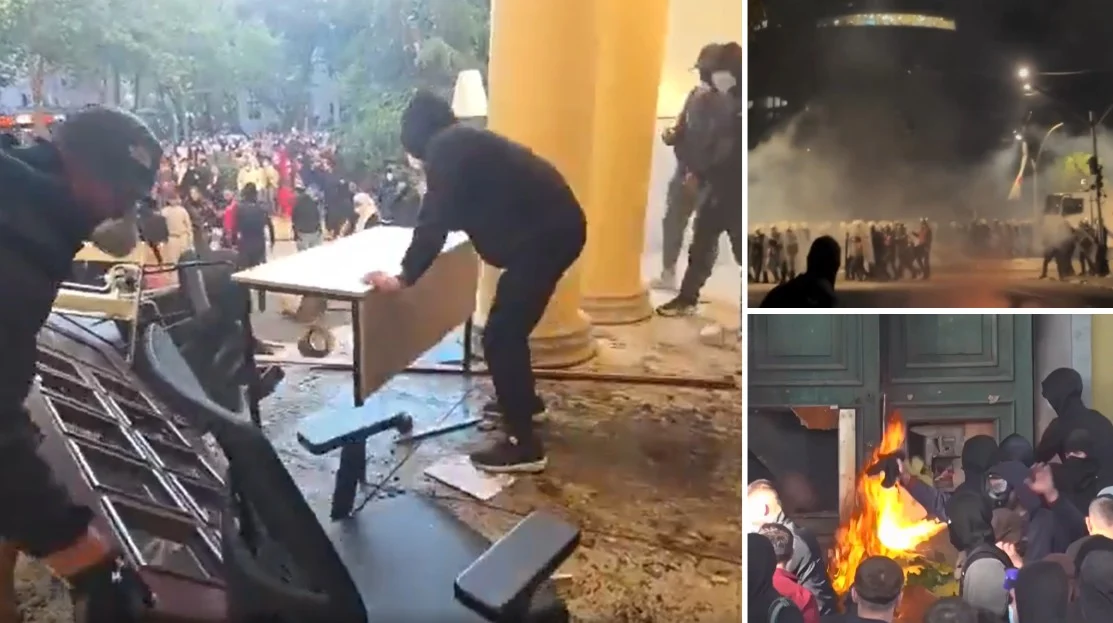 (Видео) Нови насилни судири во Тирана: над 150 повредени, најмалку 160 уапсени