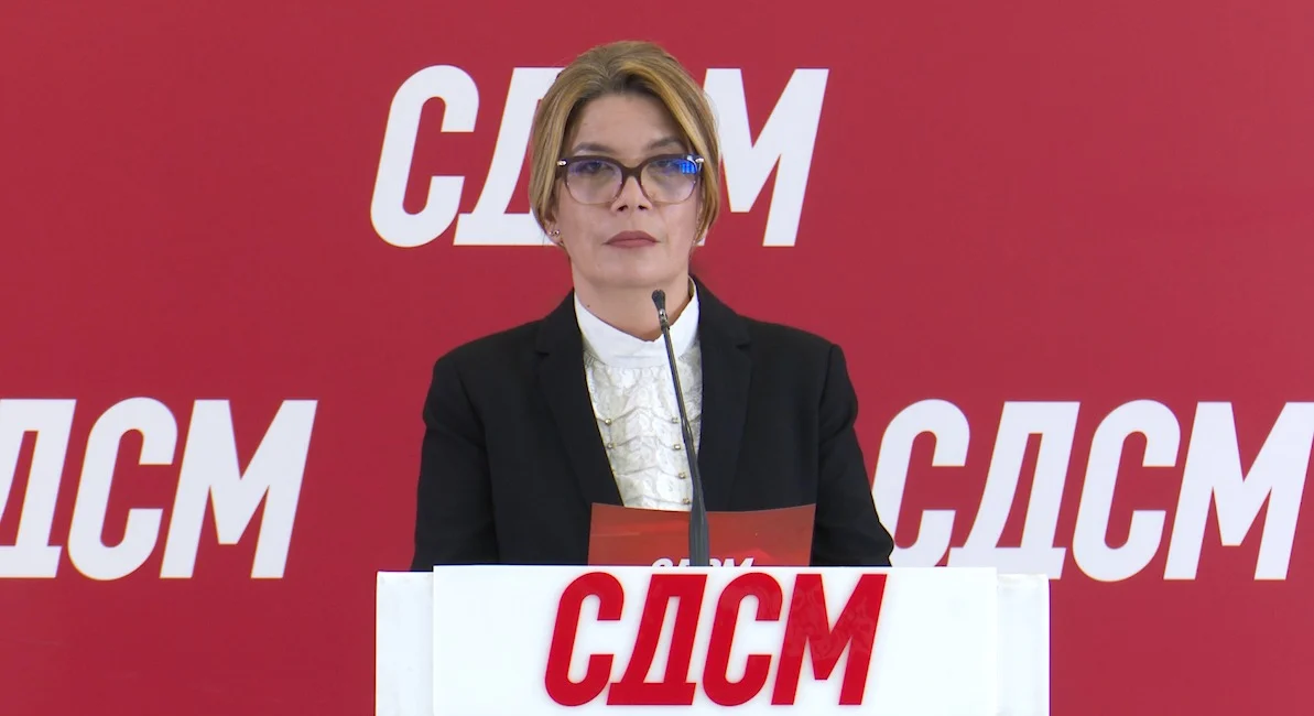 (Видео) „Арамијата Мицкоски повторно зборува бајки за платите, а не даде поддршка за минимална плата од 600 евра“, вели Серафимовска -Борозан