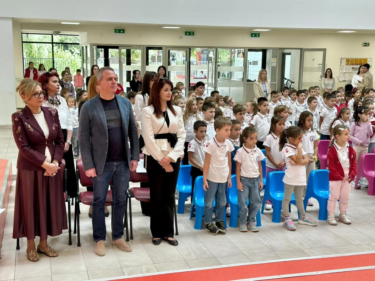 Герасимовски: Среќен почеток за најмладите ученици, првачињата од Центар ја дадоа свечената заклетва