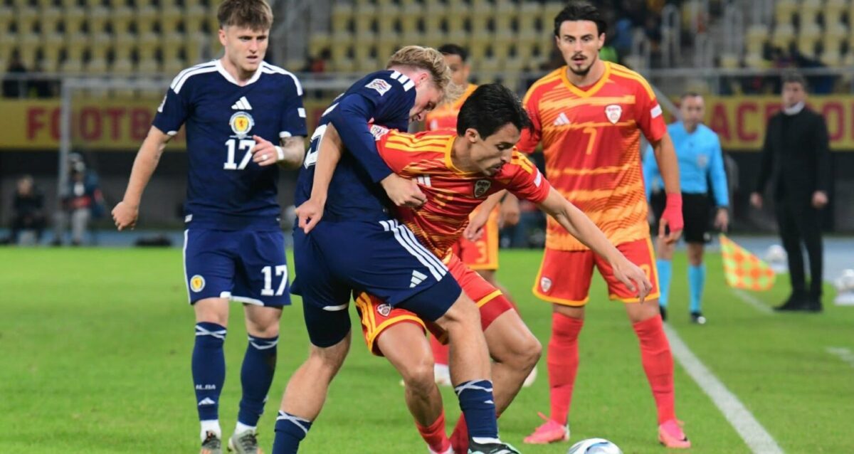 Трет пораз без постигнат гол: Македонија загуби со 0:2 од Шкотска во Скопје - ВИДЕО